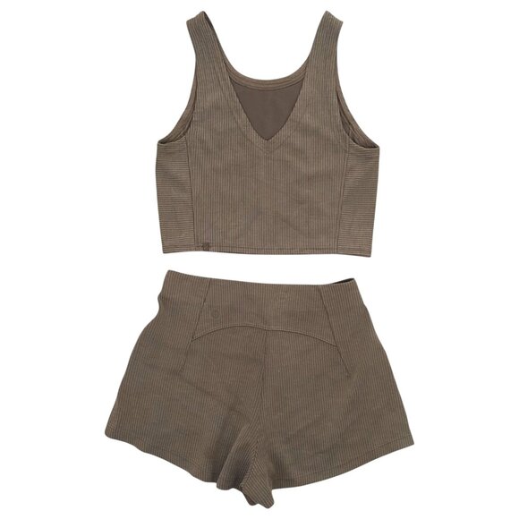 Lululemon Ribbed Softstreme Two Piece Set Nomad Athleisure - Picture 5 of 13